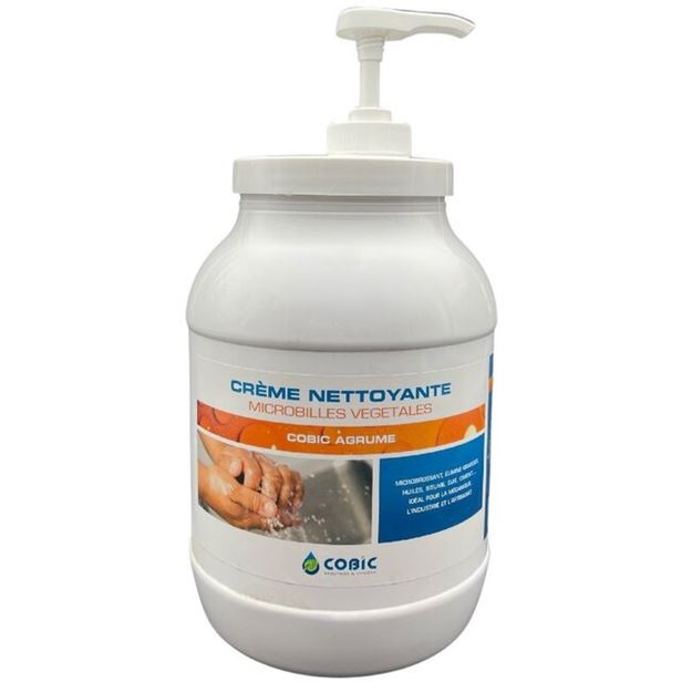 Image sur Savon crême microbille en bidon de 3L avec pompe